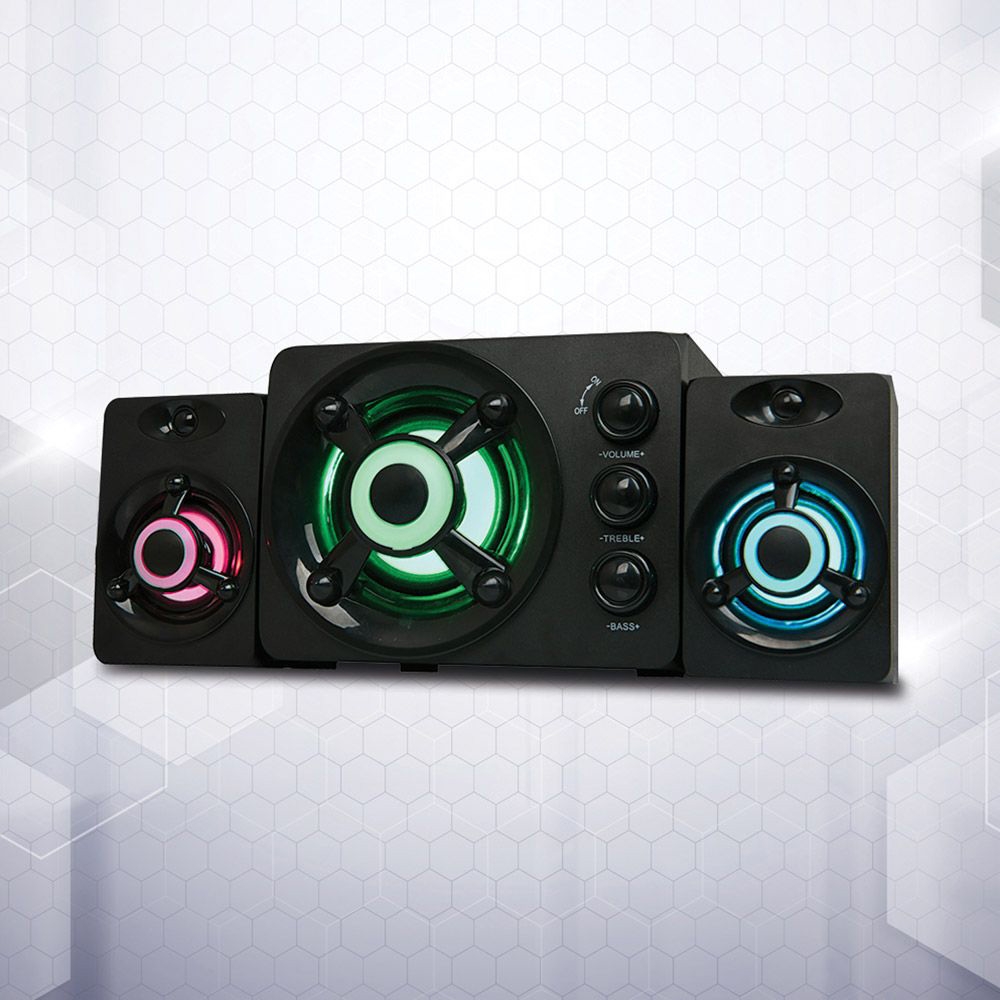 Click to view product details and reviews for Zeta Light Up Gaming 21 Sound System.