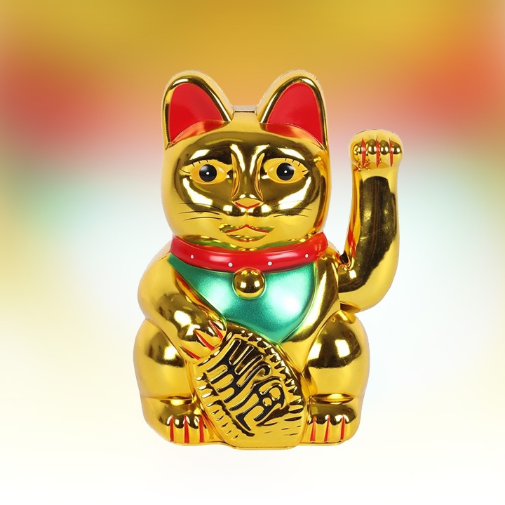 Click to view product details and reviews for Lucky Cat Shiny Gold 15cm.