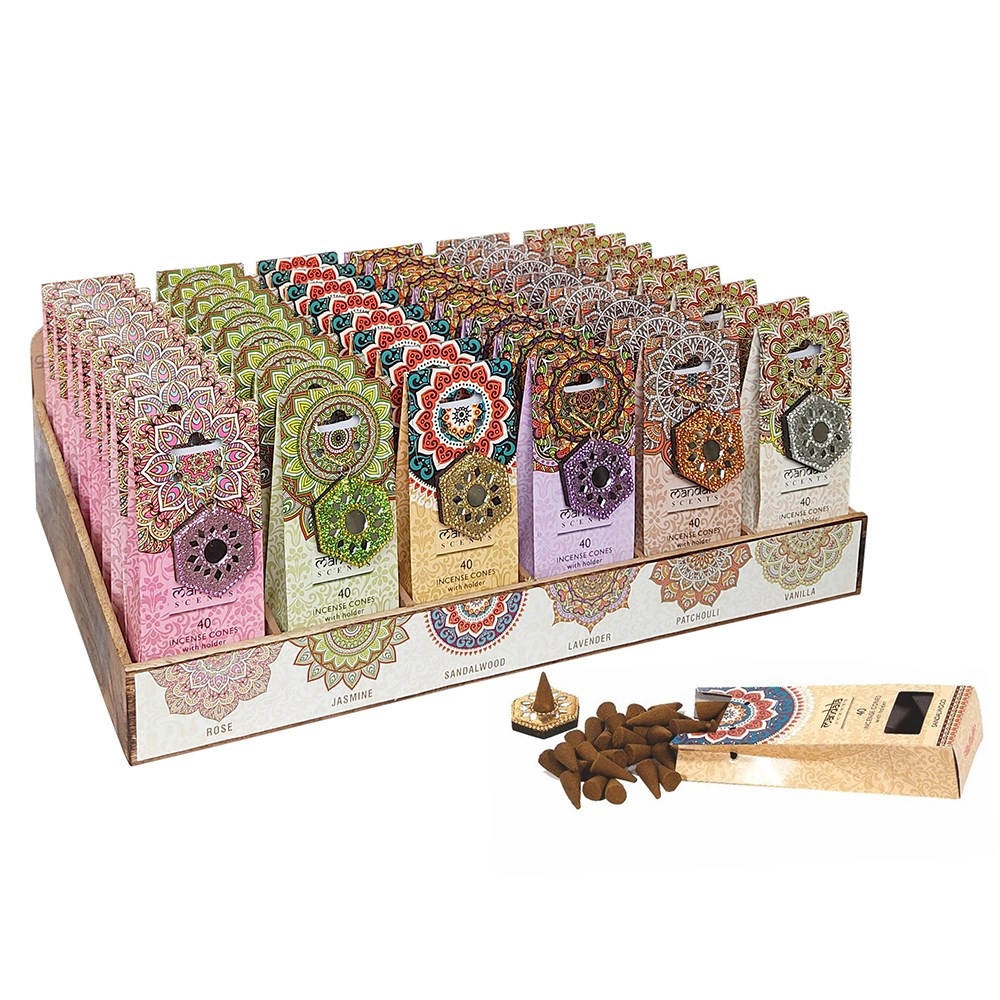 Click to view product details and reviews for 6 X Packs Of Mandala Scents Incense Cones.