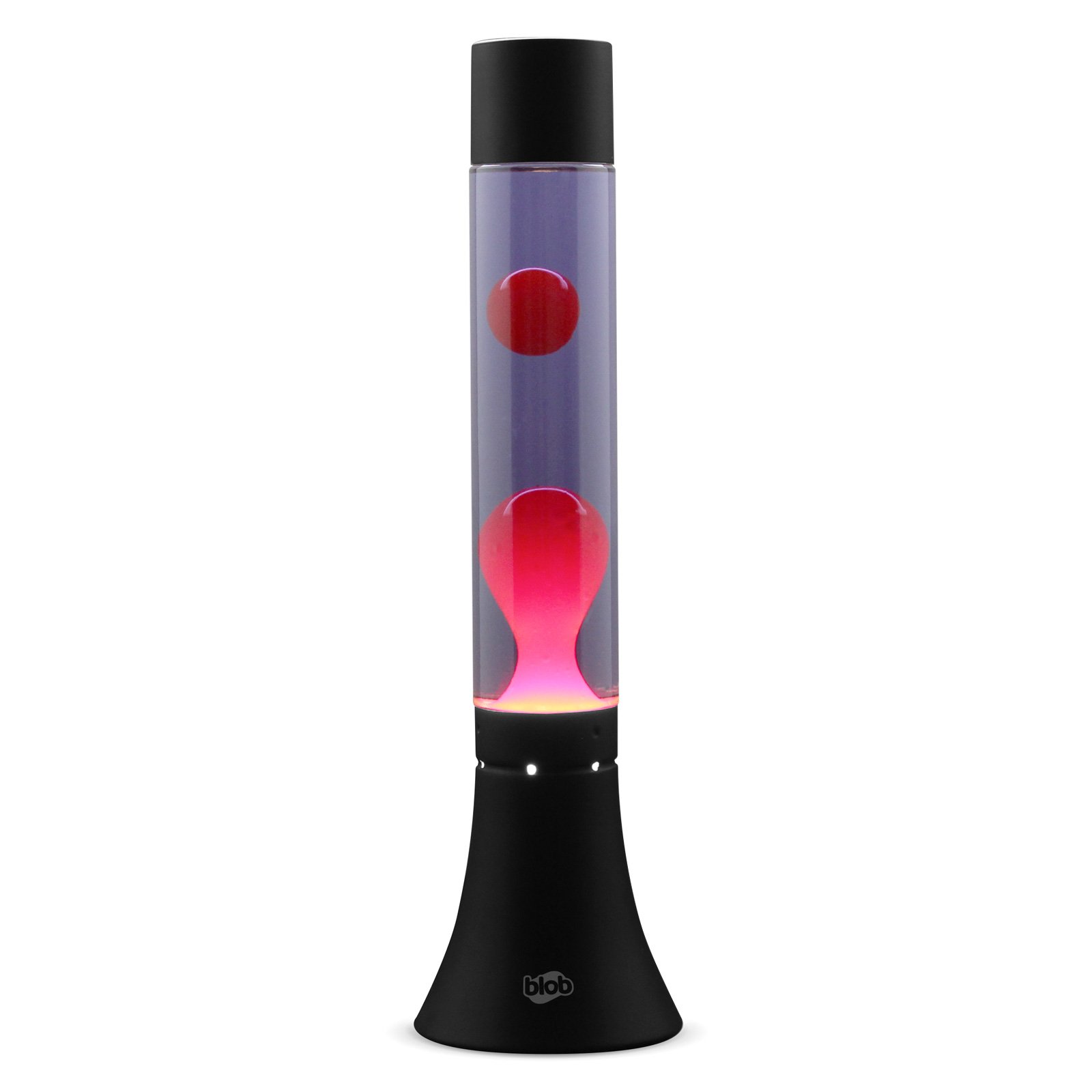 Image of MODERN Blob Lamps Lava Lamp - Black Base - Red/Purple