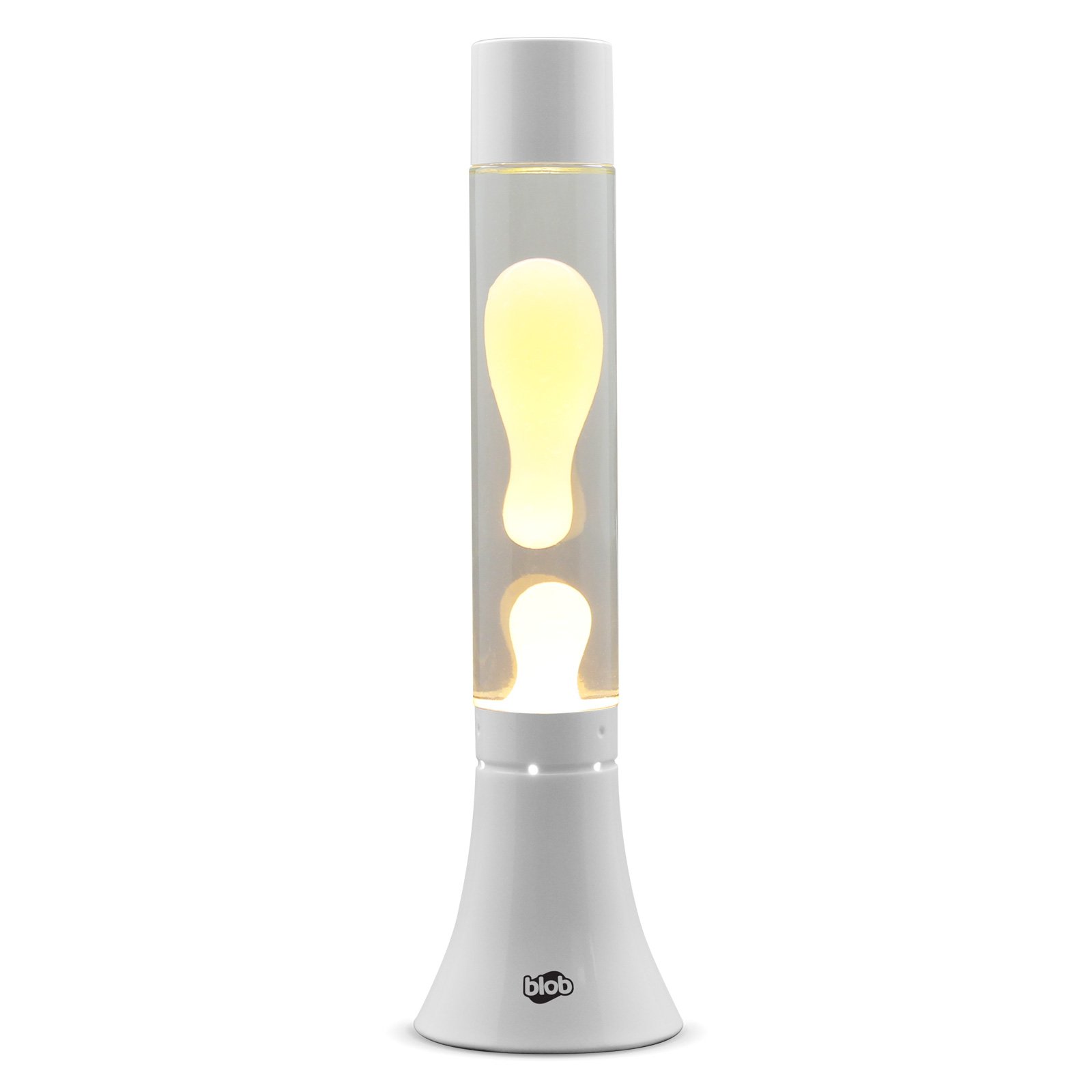 Image of MODERN Blob Lamps Lava Lamp - White Base - Warm White/Clear