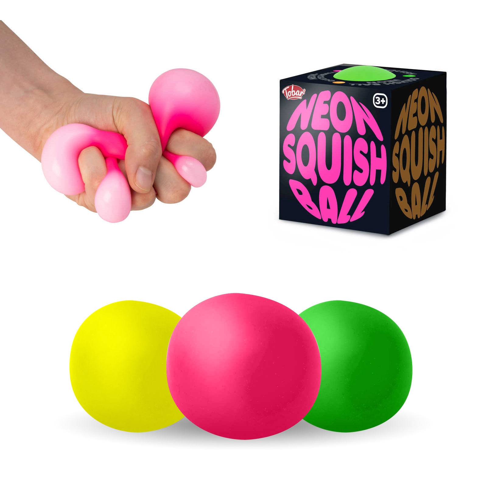 Click to view product details and reviews for Neon Squish Ball Sensory And Stress Toy.