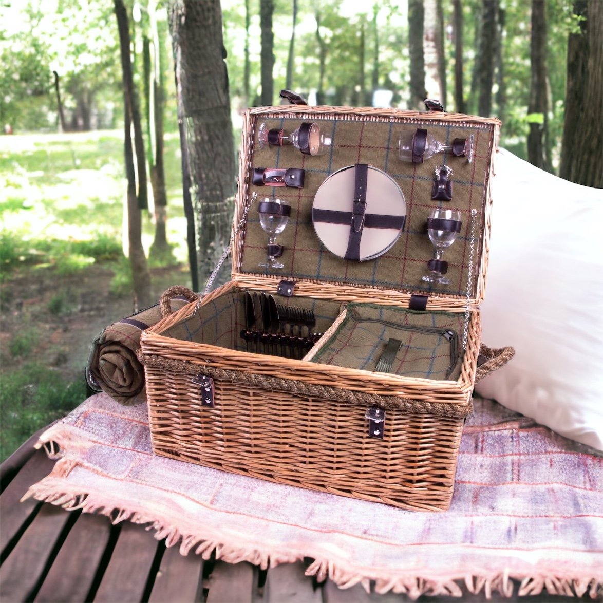 Click to view product details and reviews for Lancaster 4 Person Picnic Hamper.