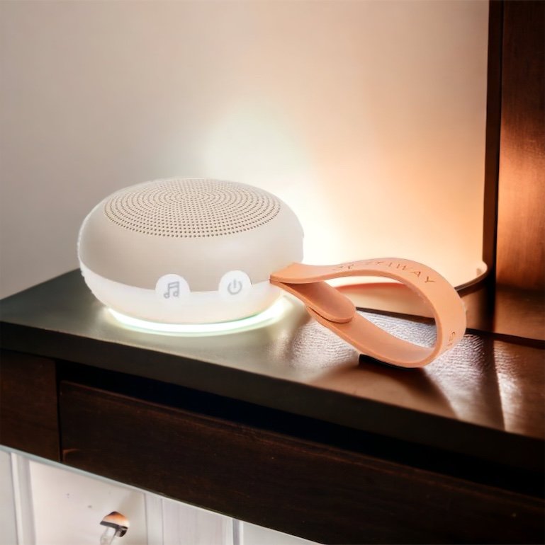 Portable Soothe And Sleep White Noise Machine With Changeable Night Light By Ergopouch