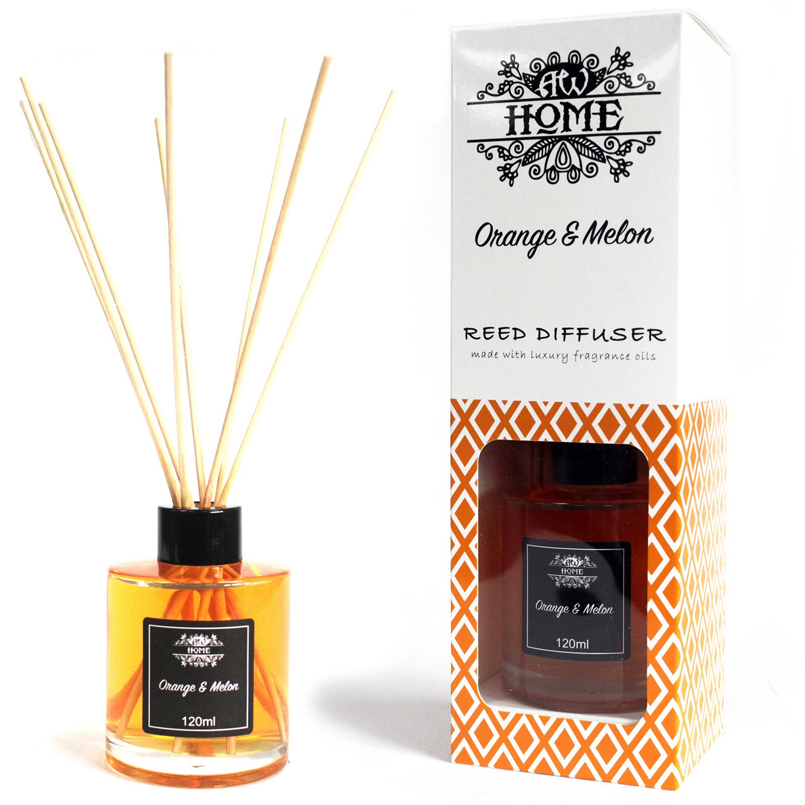 Click to view product details and reviews for Orange And Melon Reed Diffuser 120ml.
