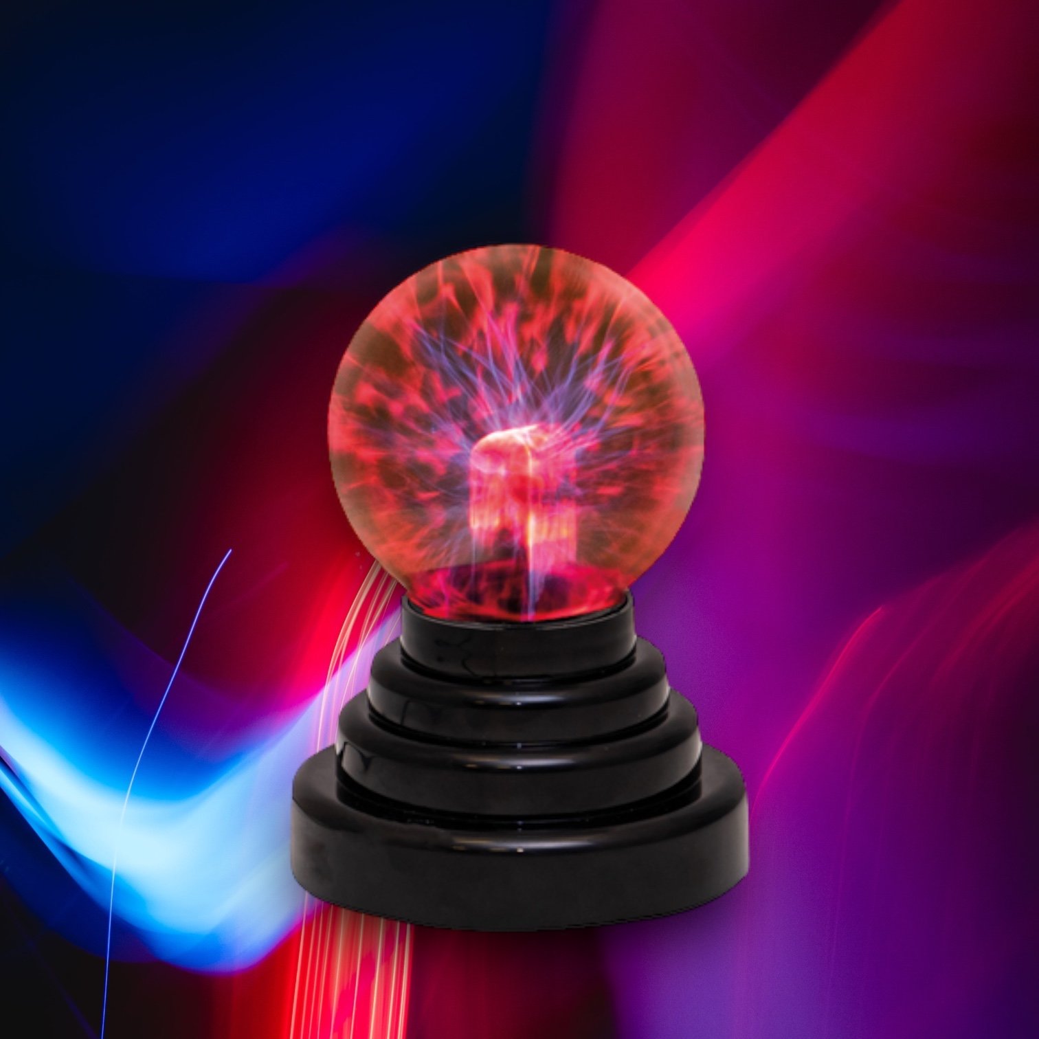 3 Plasma Ball Touch Sensitive Usb Or Battery Operated