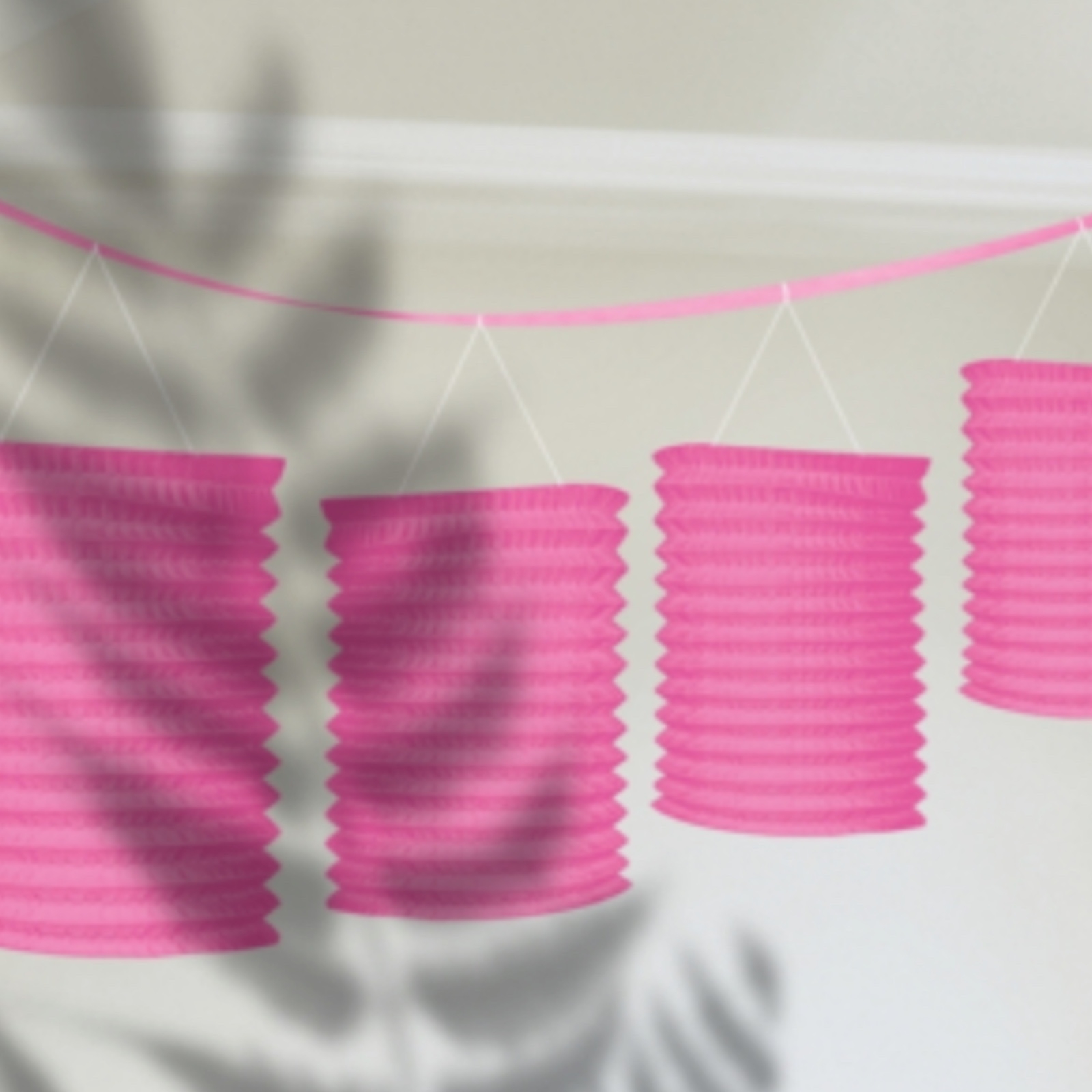 Click to view product details and reviews for Pink Paper Lantern Garland.