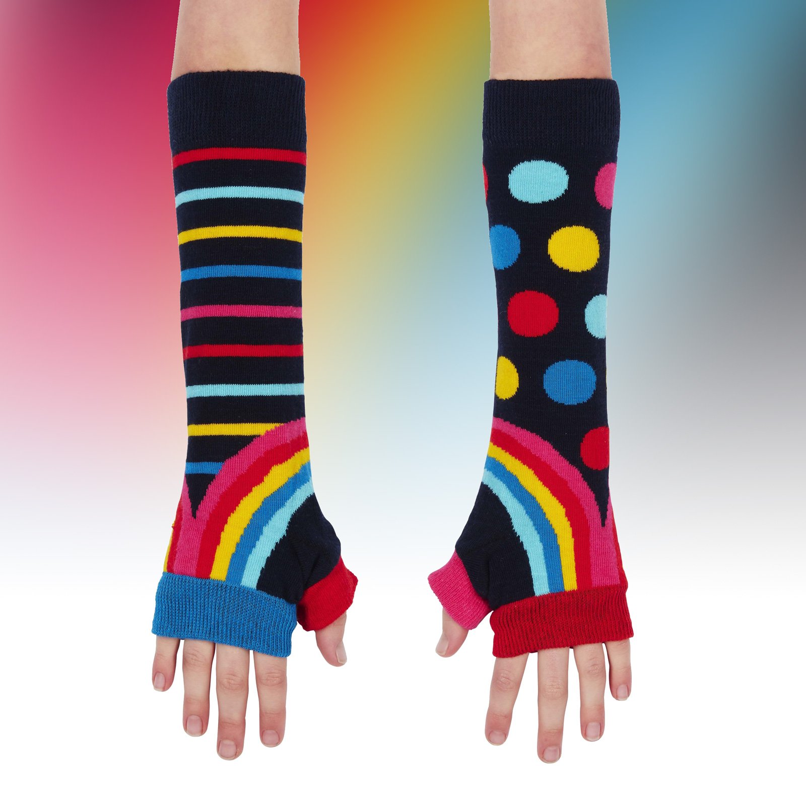 Click to view product details and reviews for Rainbow Arm Warmers.
