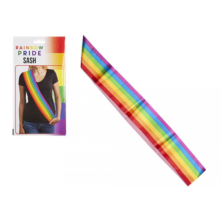 Click to view product details and reviews for Rainbow Pride Sash 180cm X 10cm.