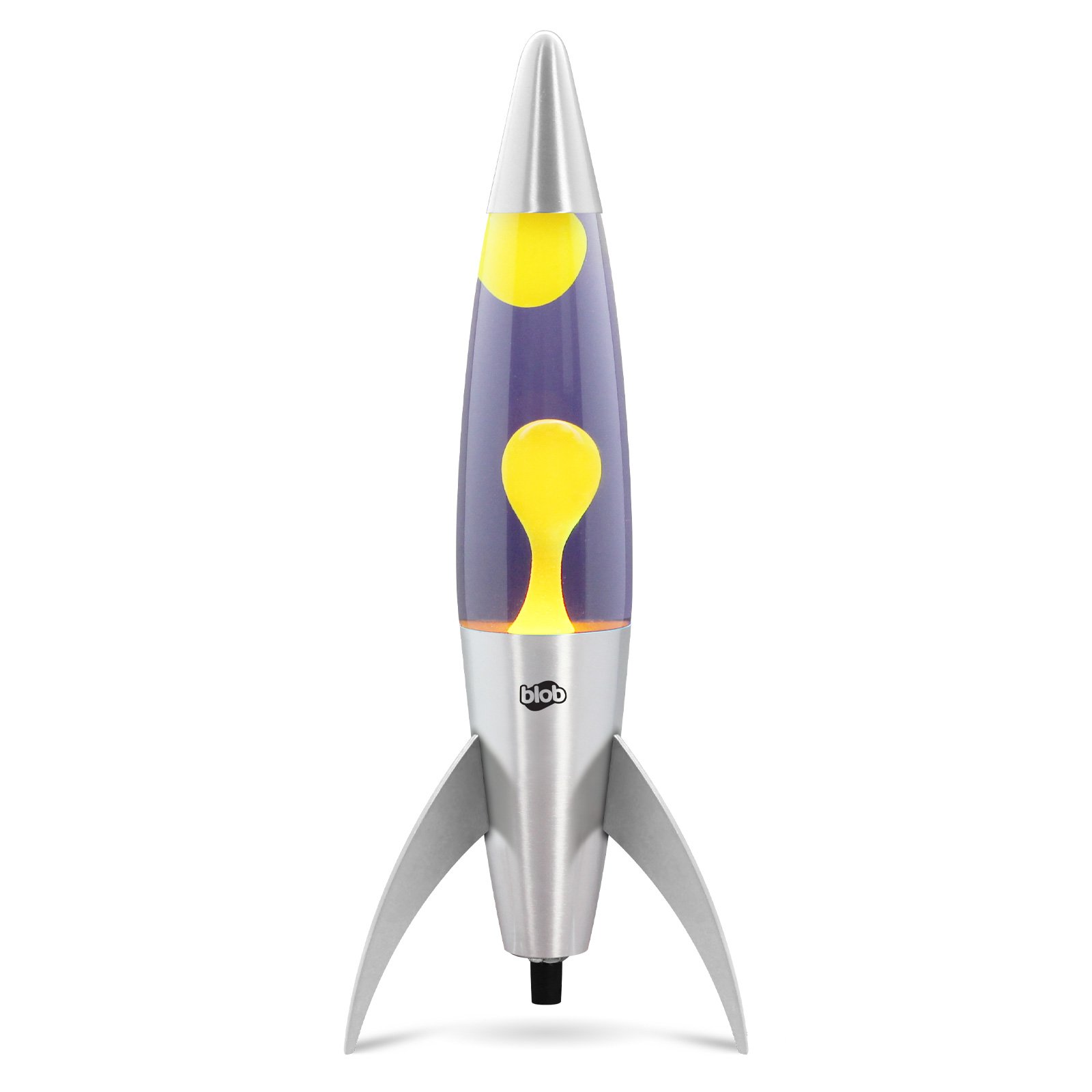 Click to view product details and reviews for Rocket Blob Lamps Lava Lamp Metal Base Yellow Purple.