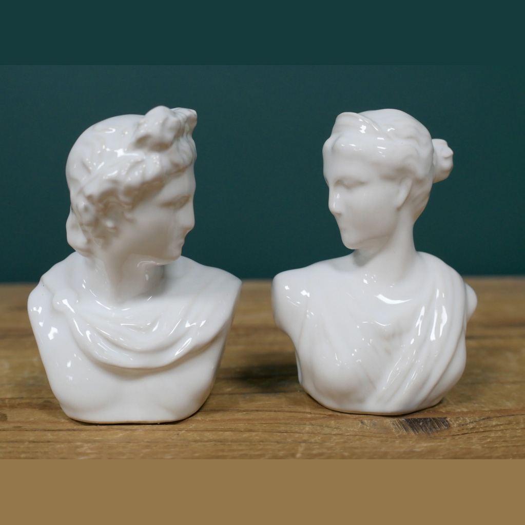 Click to view product details and reviews for Roman Bust Cruet Set.