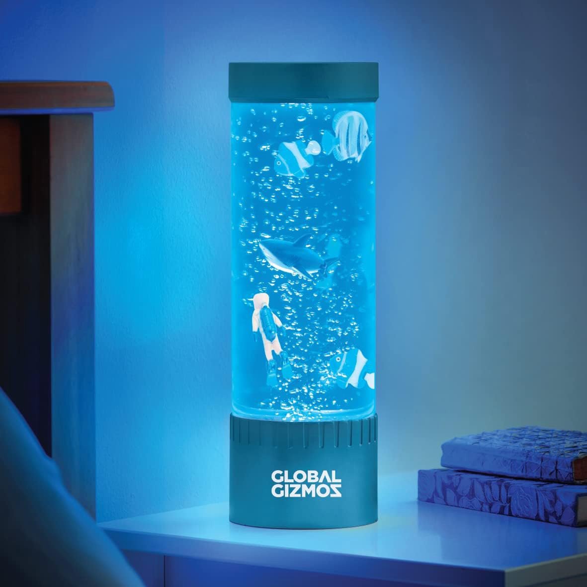 Click to view product details and reviews for Scuba Diver Bubble Lamp Colour Changing.