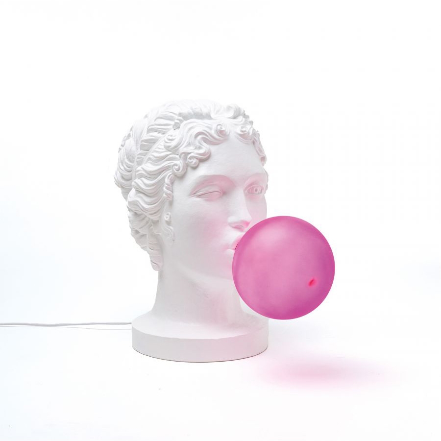 Click to view product details and reviews for Winking Bubble Blowing Grace Lamp By Seletti.
