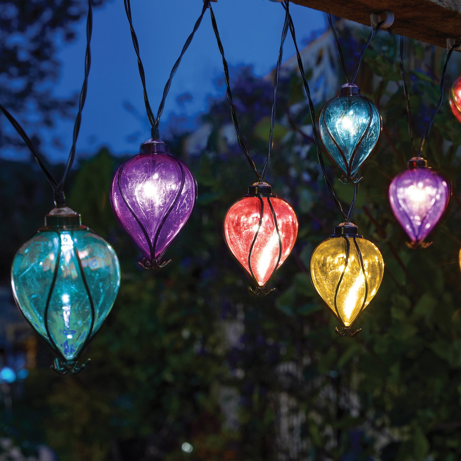 Click to view product details and reviews for Solar Rainbow Balloon String Lights Smart Solar.
