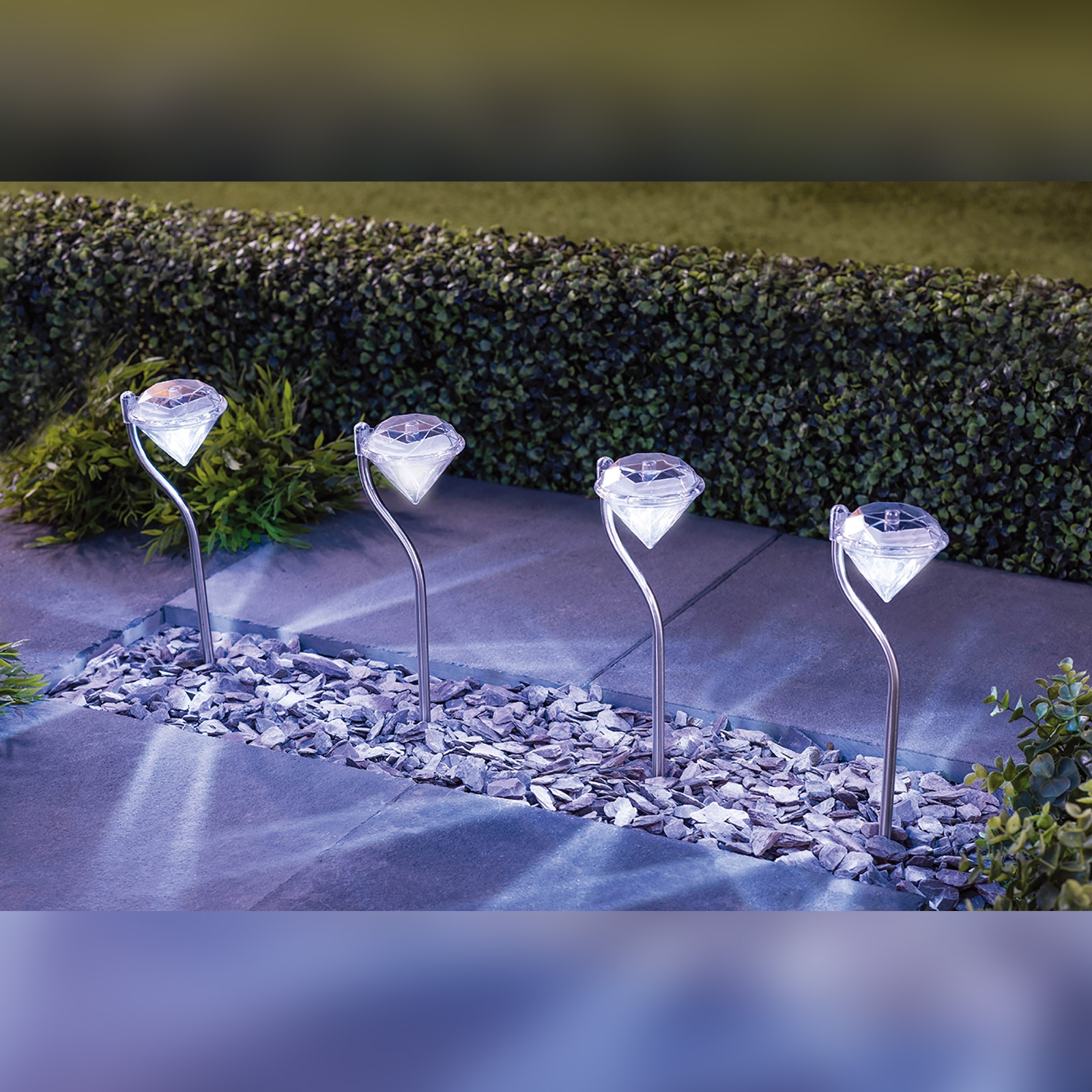 Click to view product details and reviews for Solar Diamond Effect Lights 4 Pack.