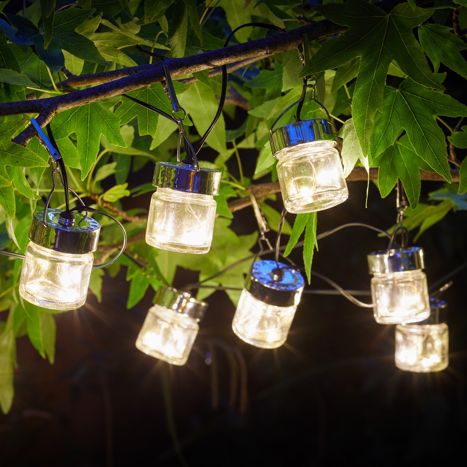 Click to view product details and reviews for Solar Firefly Jar String Lights.