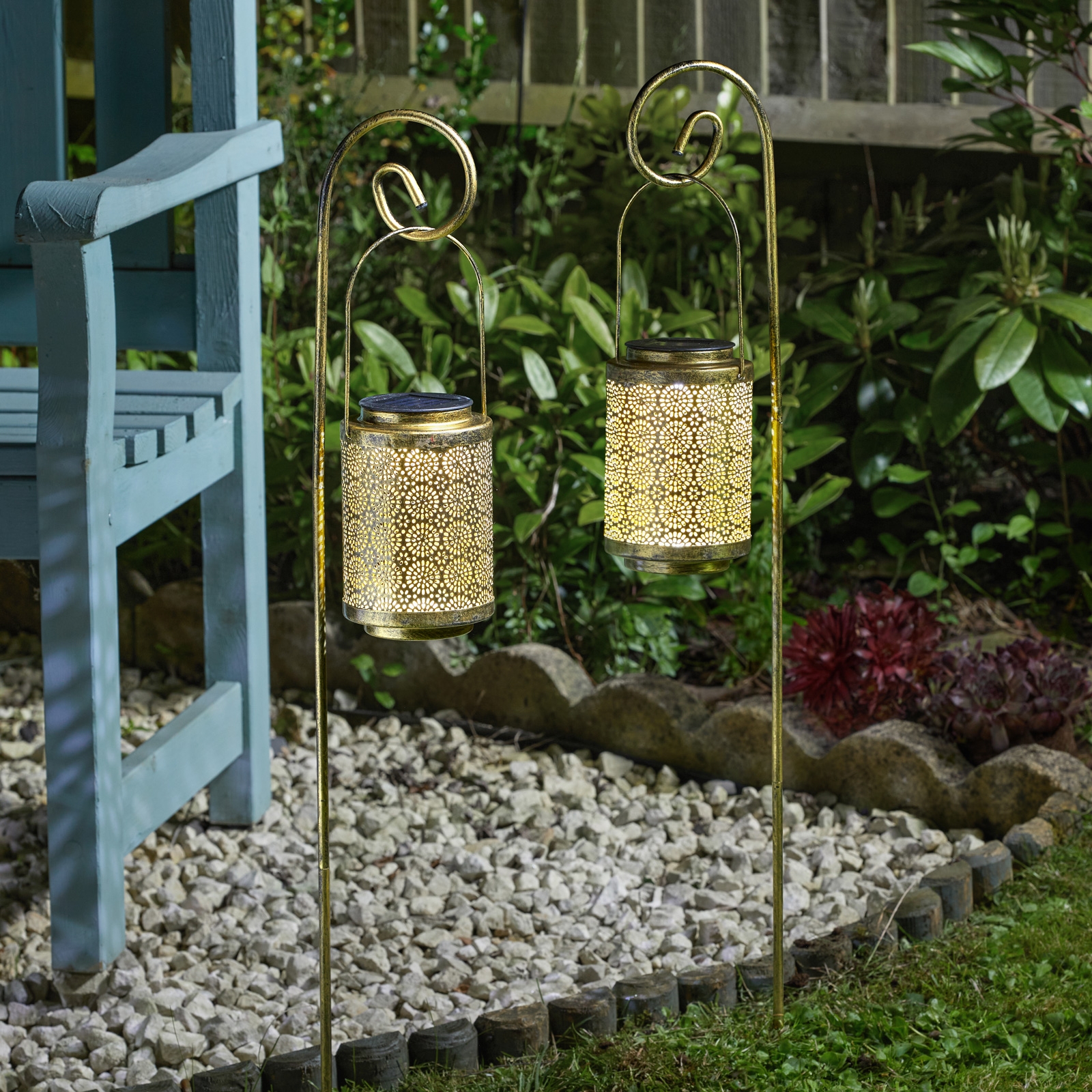 Click to view product details and reviews for Solar Rabat Lantern Stake Lights 2 Pack.