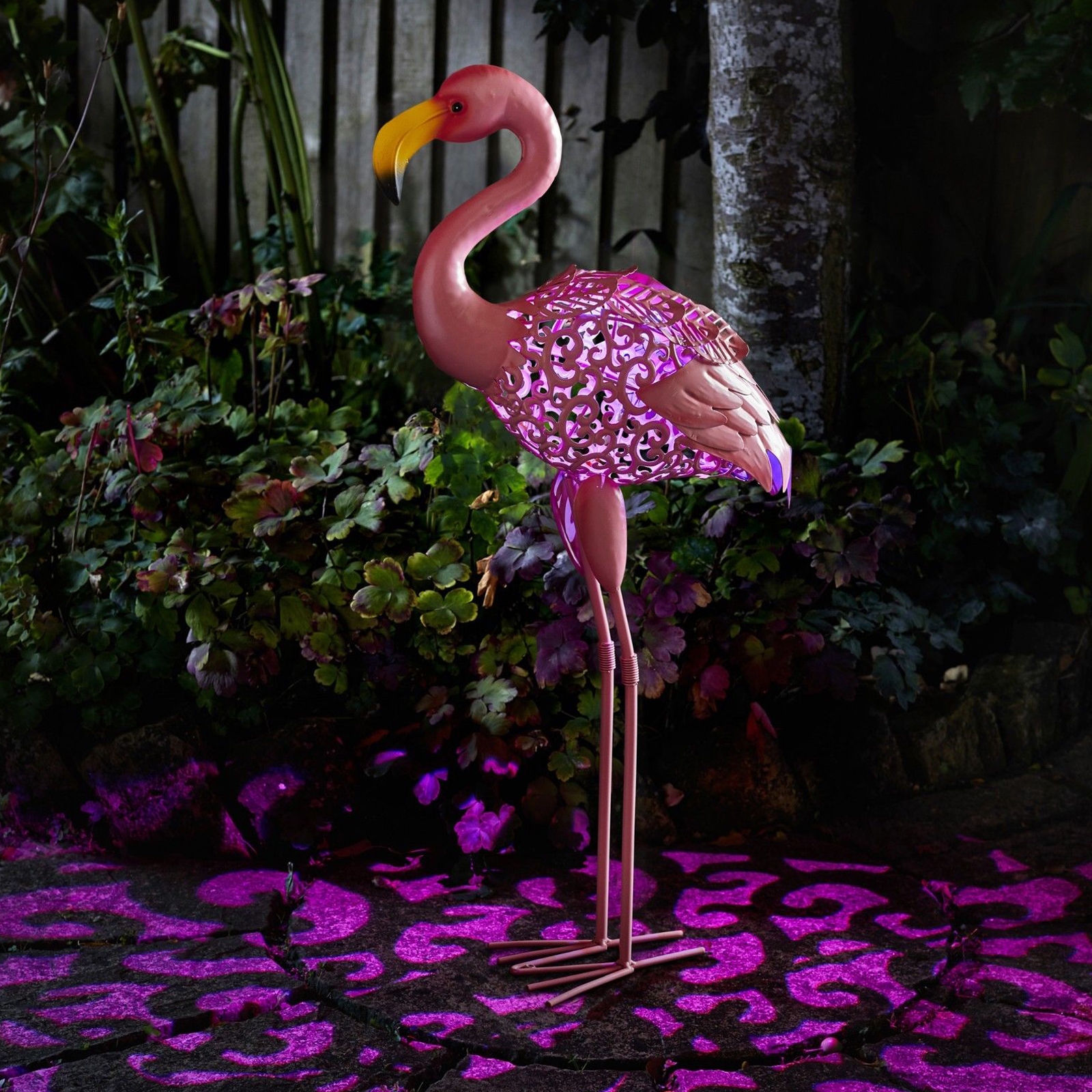 Garden & Leisure Solar Silhouette Flamingo