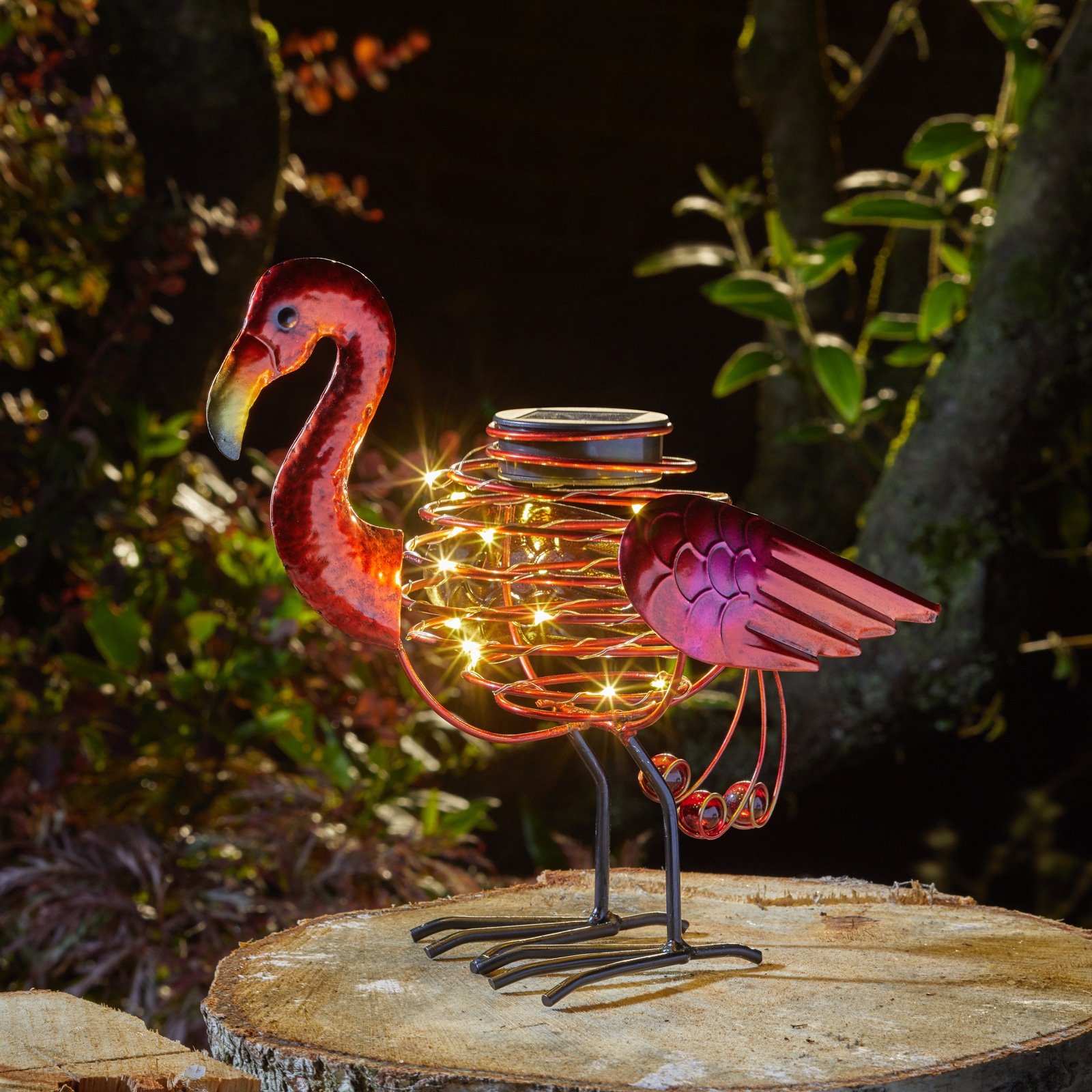 Click to view product details and reviews for Solar Spiralight Flamingo.