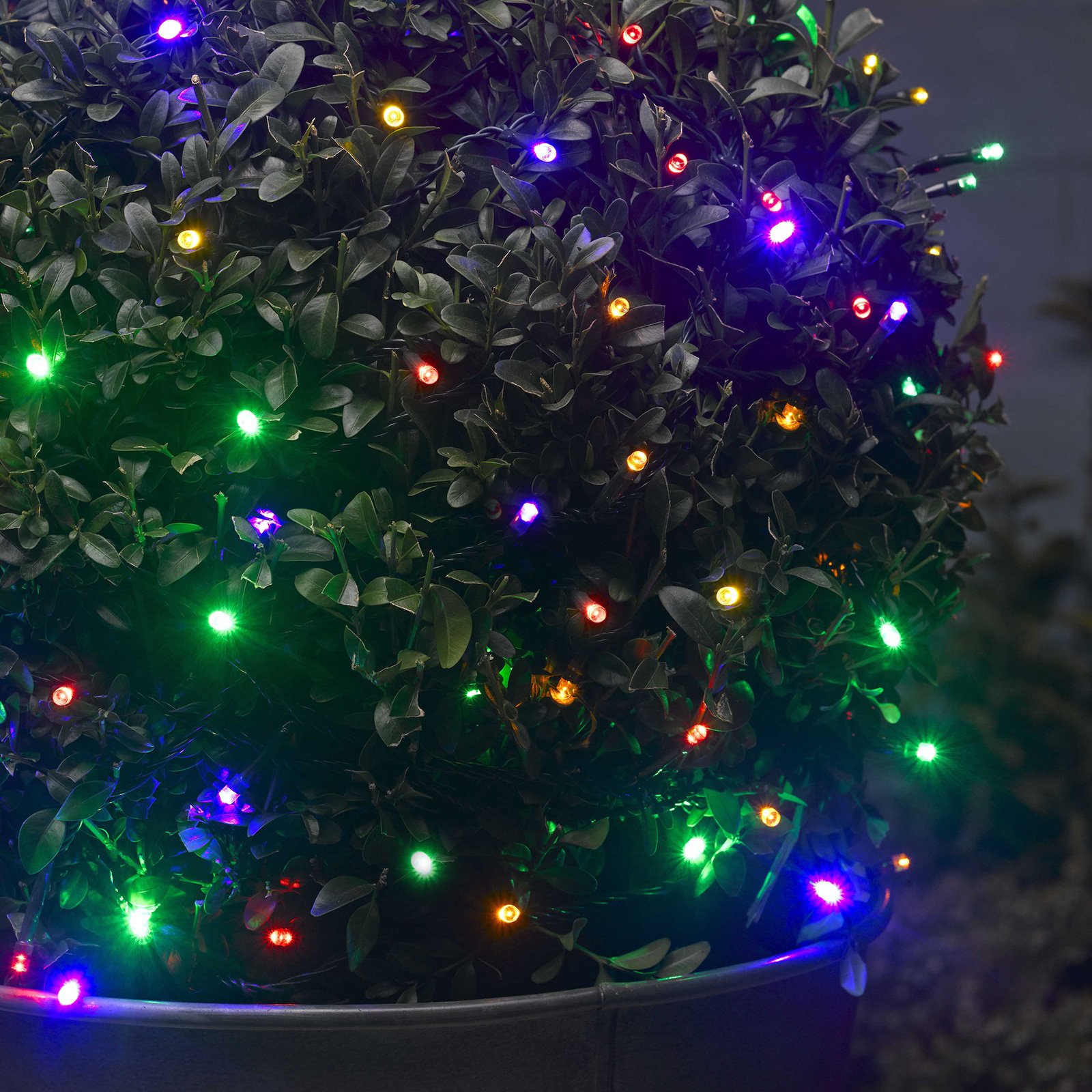 Click to view product details and reviews for Solar Powered 100 Multi Coloured Led String Lights.