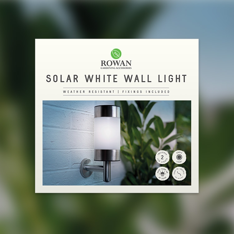 Solar White Wall Light 2 Pack By Rowan