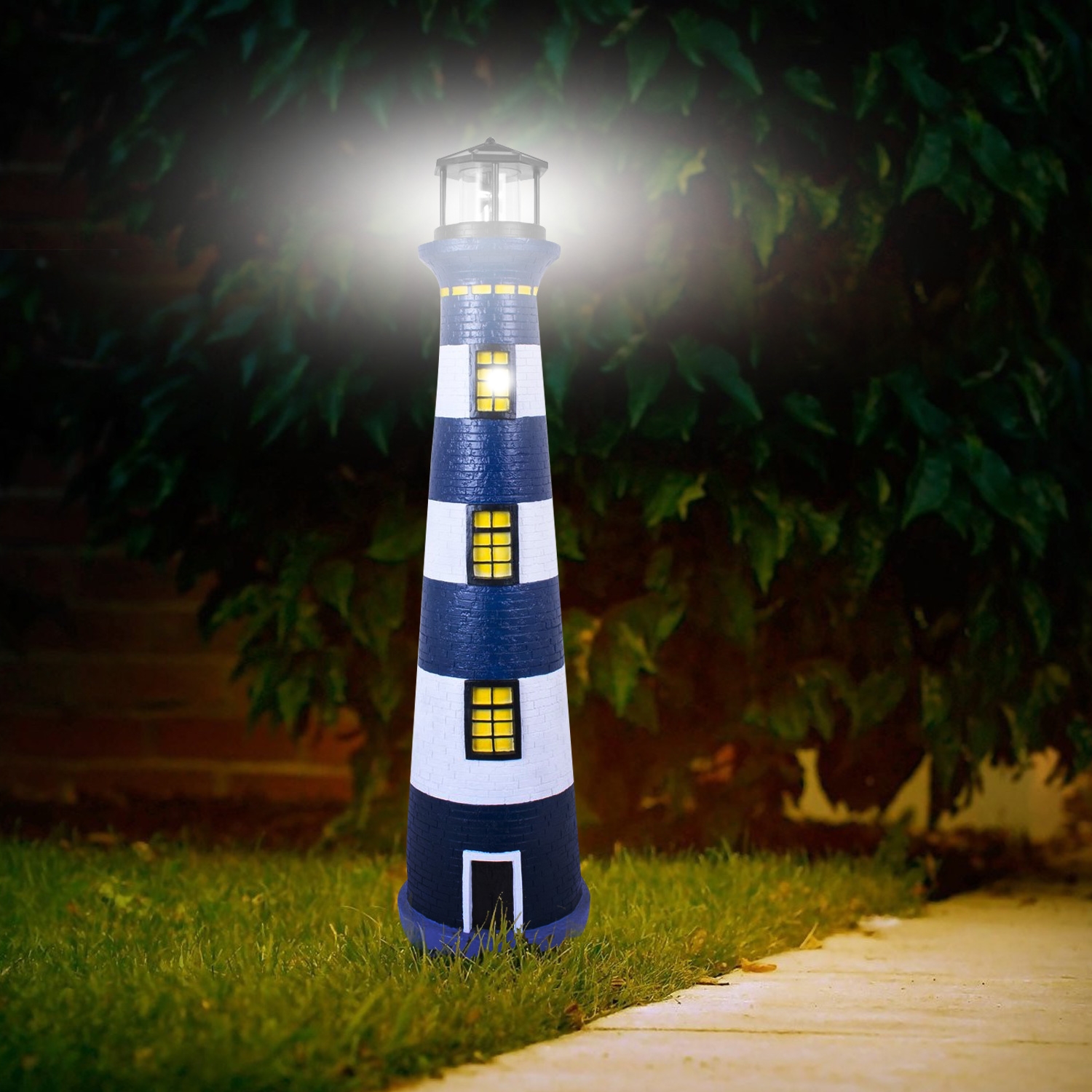 Click to view product details and reviews for Large Solar Revolving Light House.