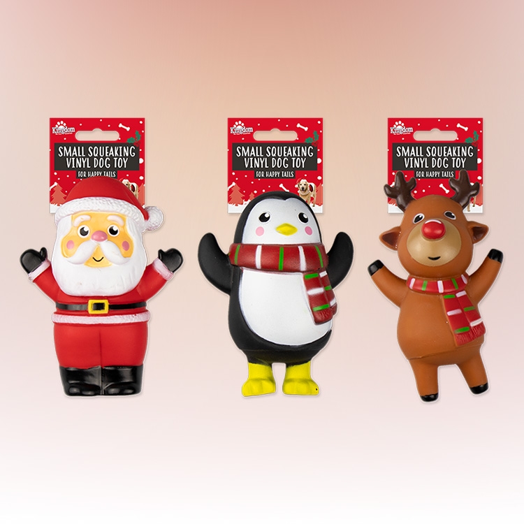 Click to view product details and reviews for Squeaky Christmas Dog Toys For Small To Medium Dogs.