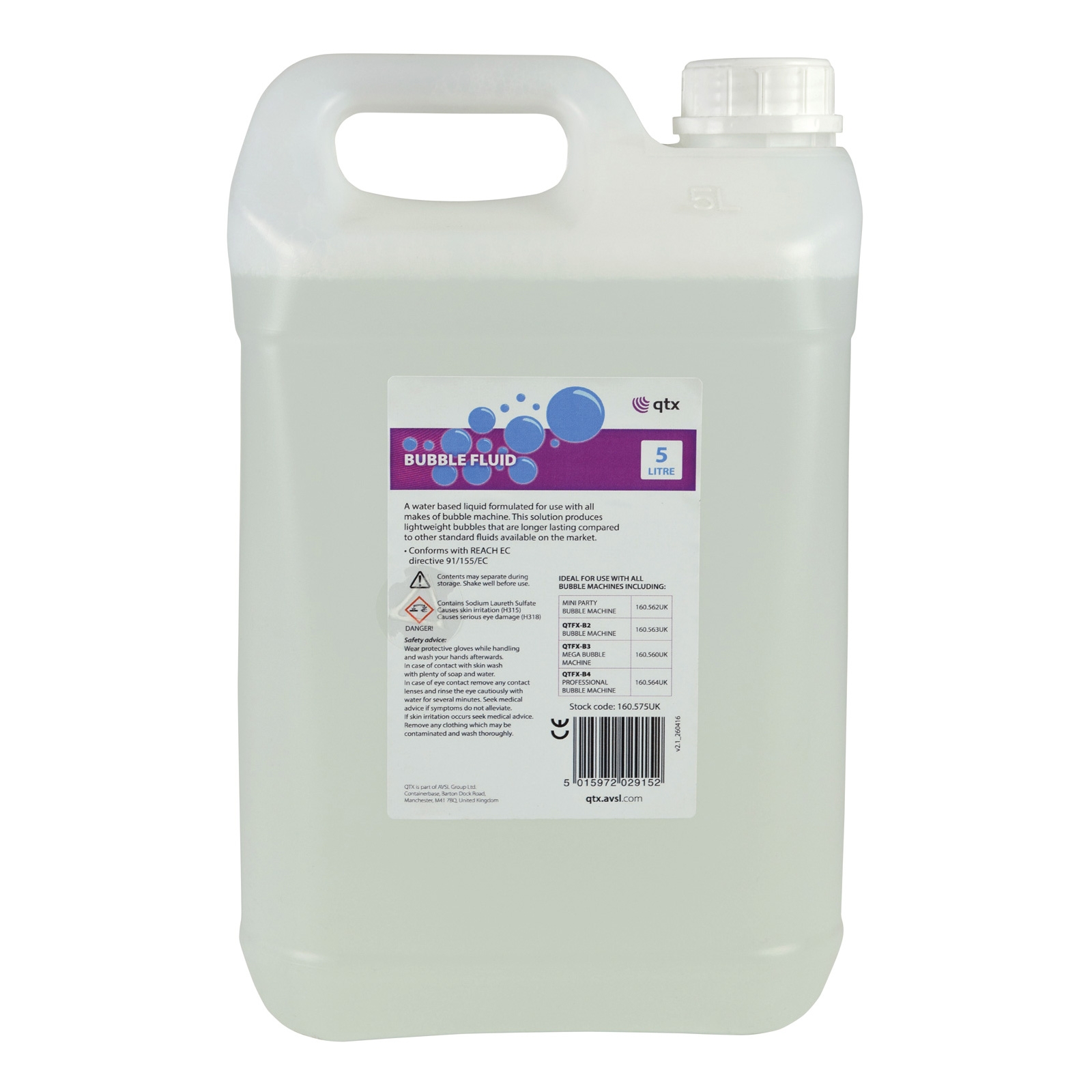 Click to view product details and reviews for Standard Bubble Fluid 5 Litre Not Uv.