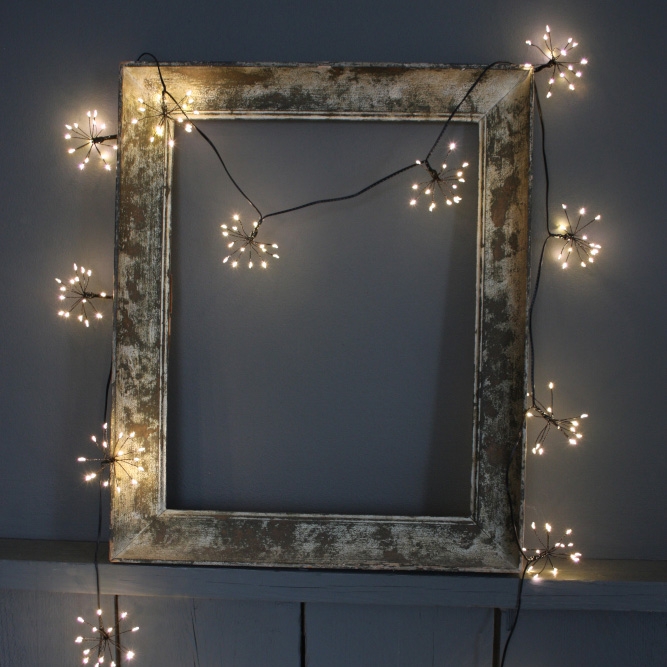 Click to view product details and reviews for Starburst String Lights Black Battery Operated.