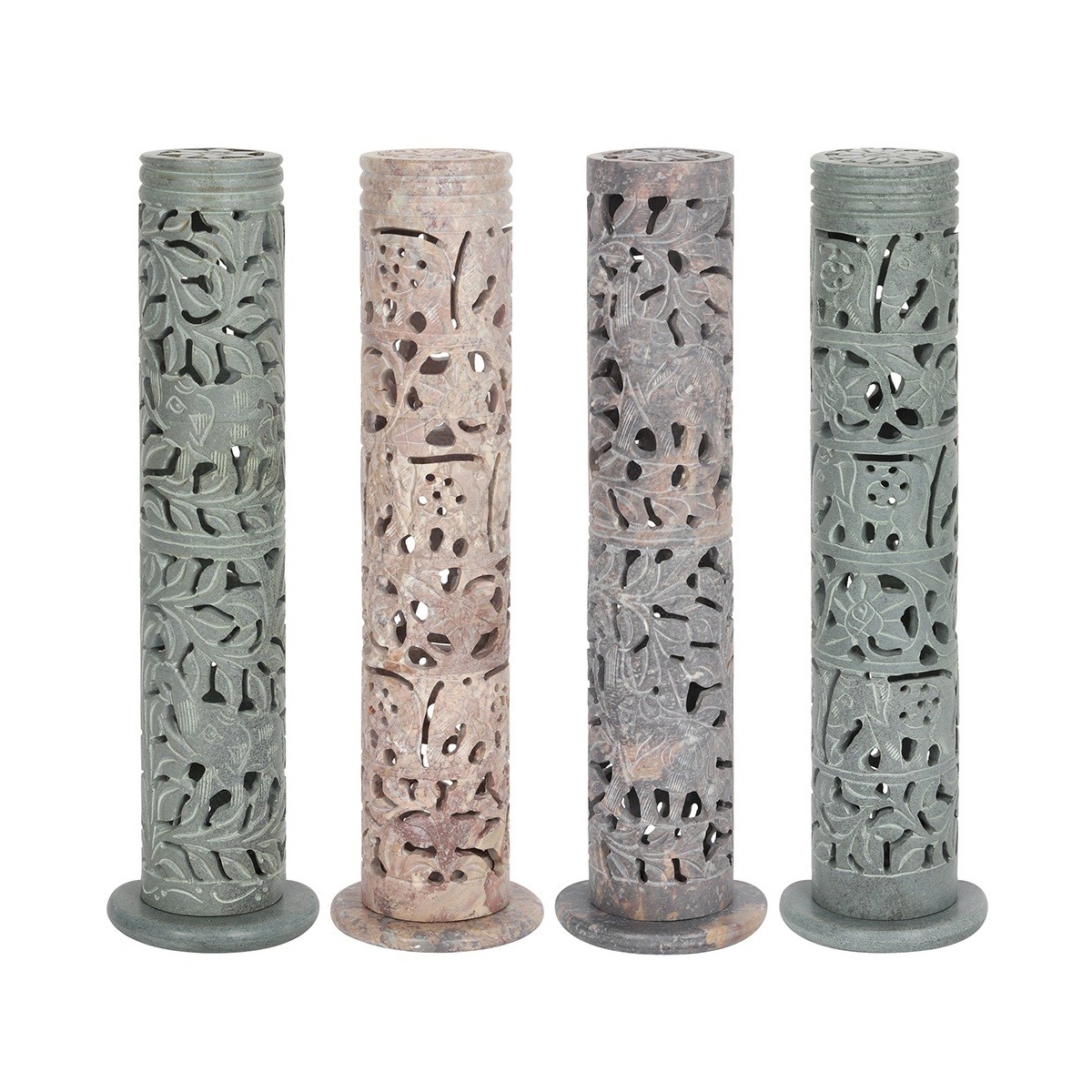 Image of Tall Soap Stone Incense Burner