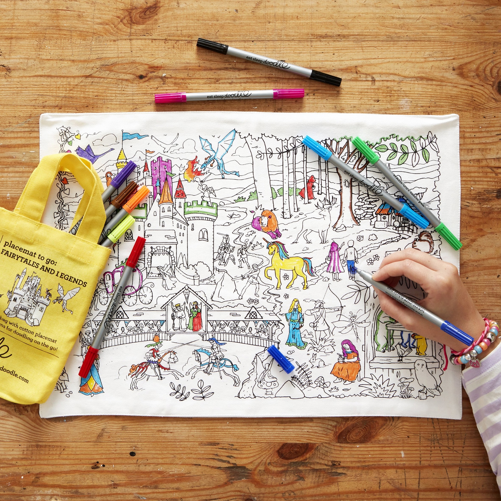 Click to view product details and reviews for The Doodle Placemat To Go Fairytales And Legends.