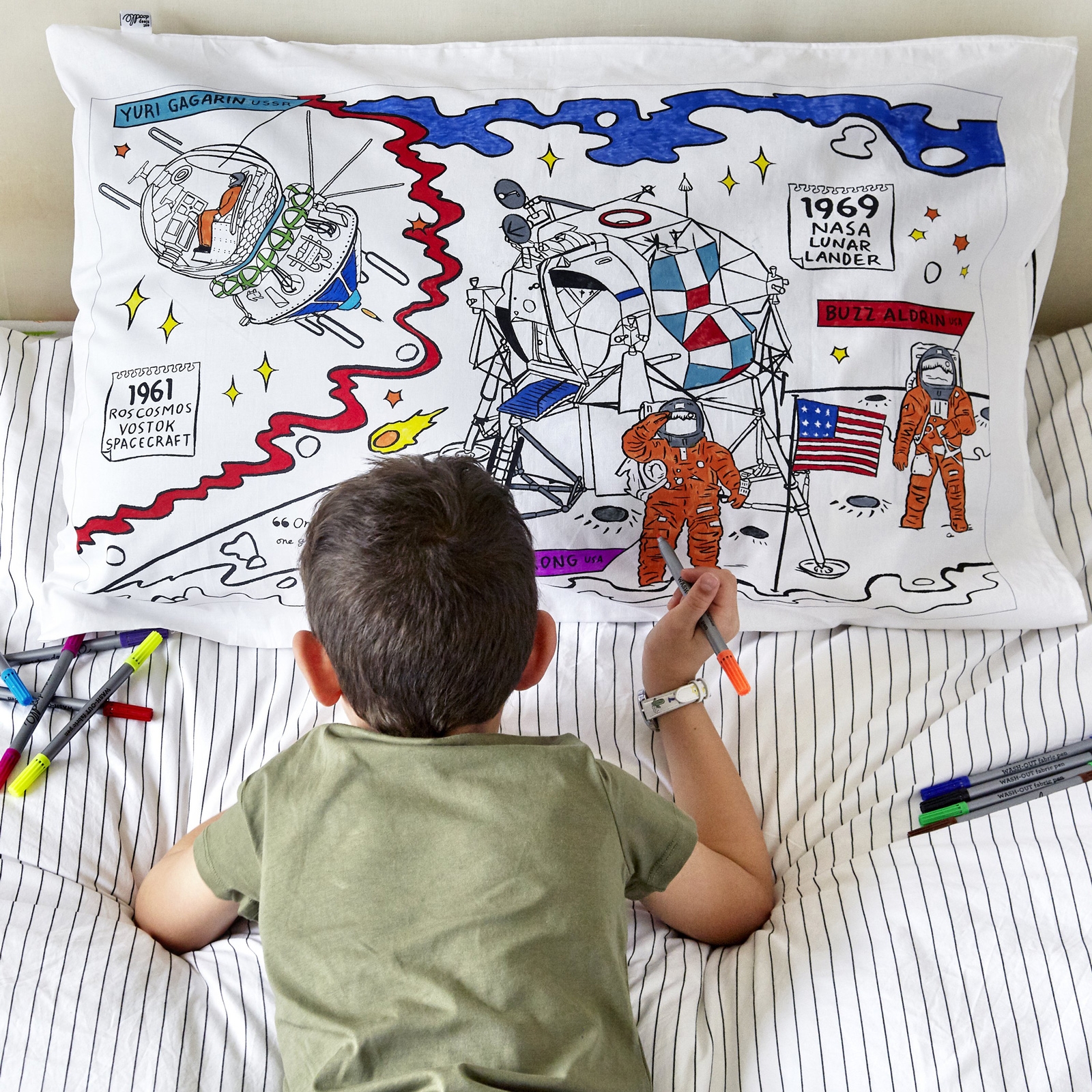 Click to view product details and reviews for The Doodle Space Explorer Pillowcase.