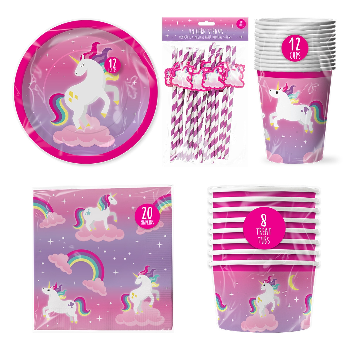 Unicorn Party Loot Bags X 20