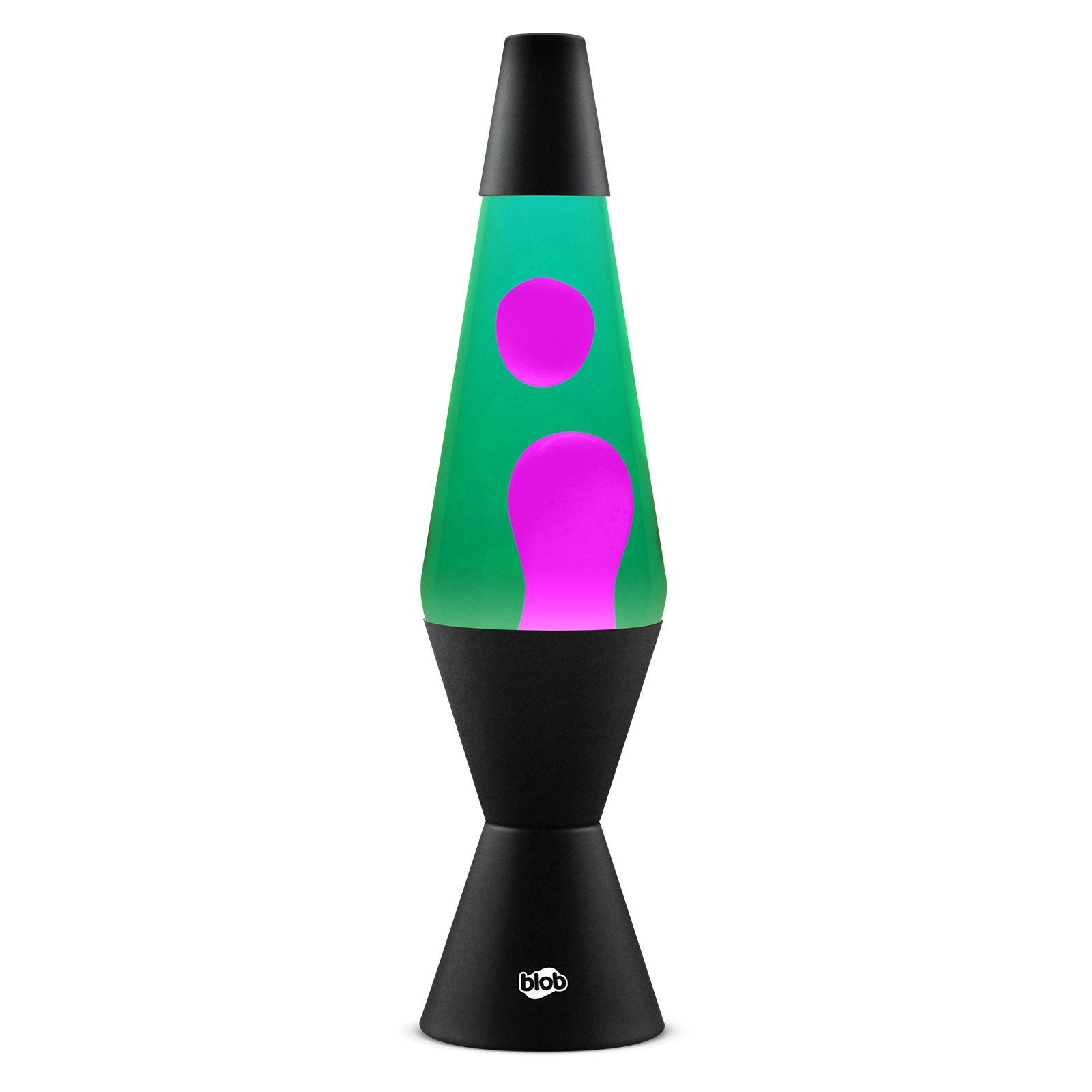 Image of Blob Lamps Lava Lamp VINTAGE - Matt Black Base - Pink/Green