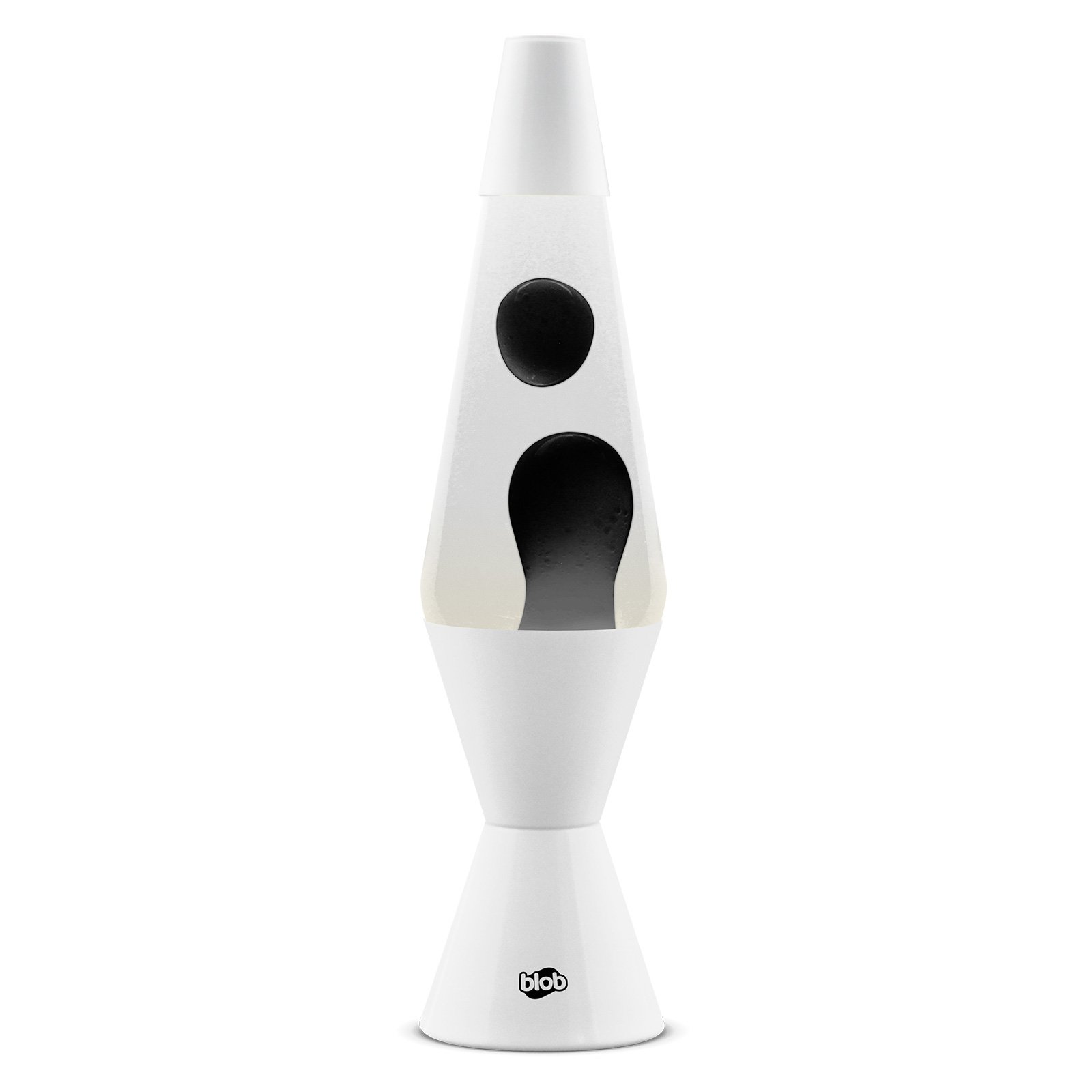Click to view product details and reviews for Blob Lamps Lava Lamp Vintage Gloss White Base Black Clear.