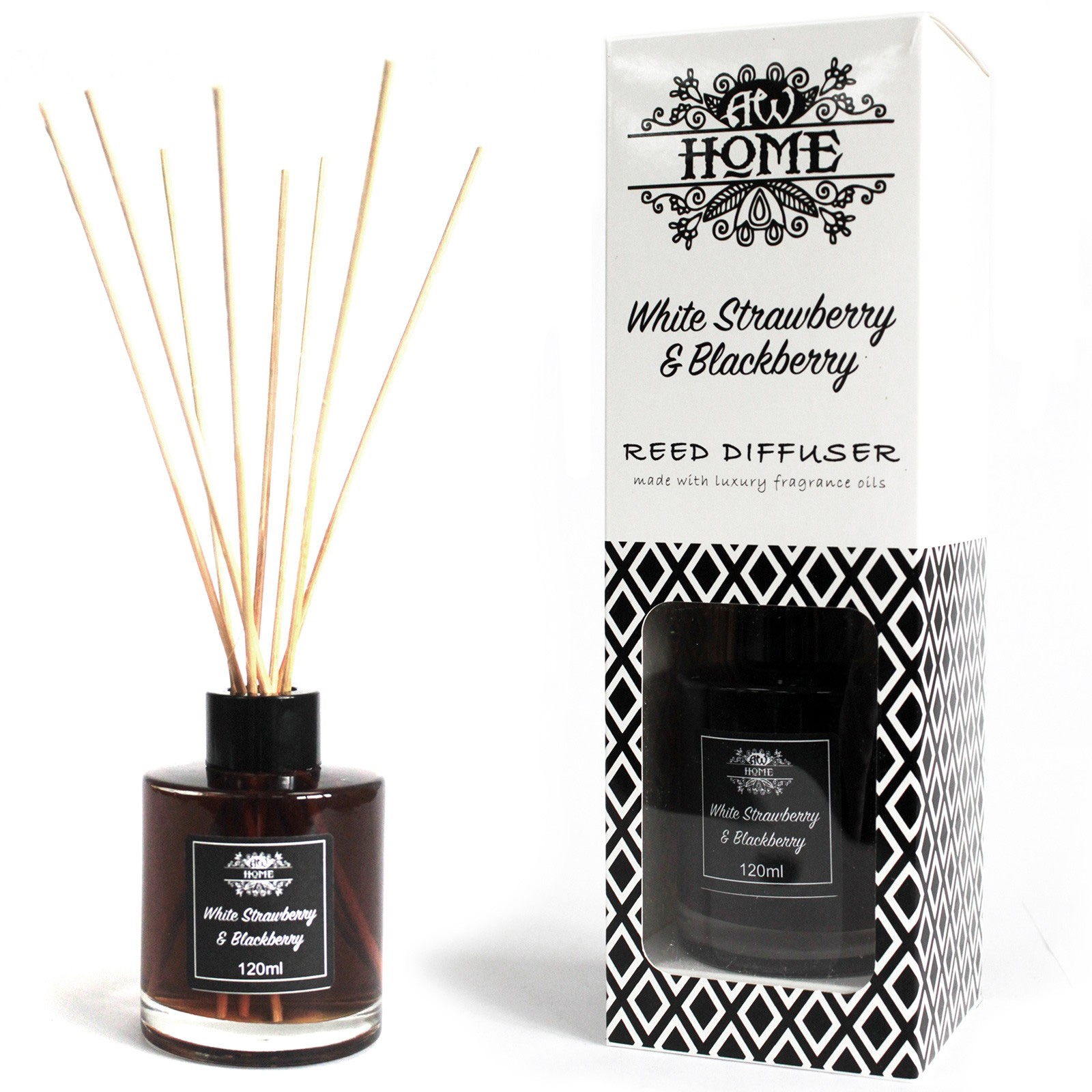Click to view product details and reviews for White Strawberry And Blackberry Reed Diffuser 120ml.